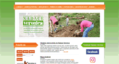 Desktop Screenshot of nadace.veronica.cz